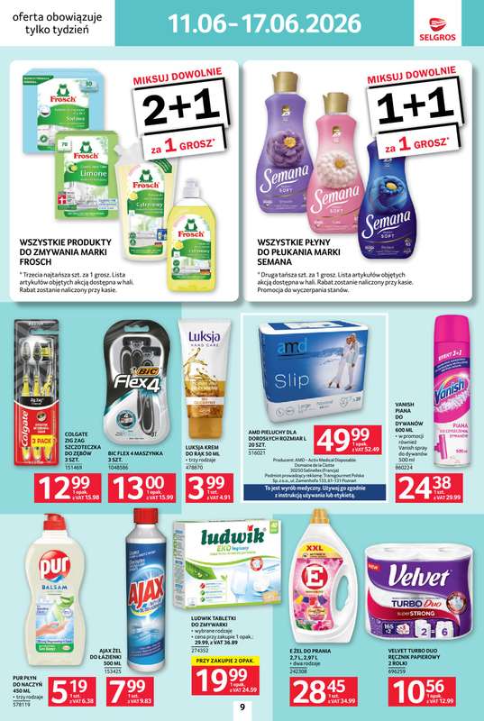 Selgros - gazetka promocyjna Jeszcze więcej super promocji! od czwartku 11.06 do środy 17.06 - strona 9