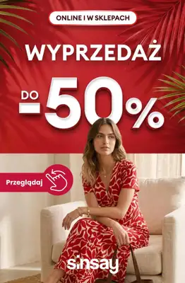 Sinsay - gazetka promocyjna Wyprzedaż do -50% | Kobieta od czwartku 11.06 do środy 17.06