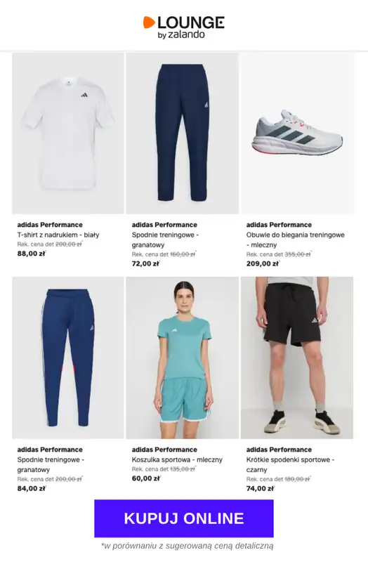 Lounge by Zalando - gazetka promocyjna Do -85%  adidas Performance od czwartku 11.06 do niedzieli 14.06 - strona 9