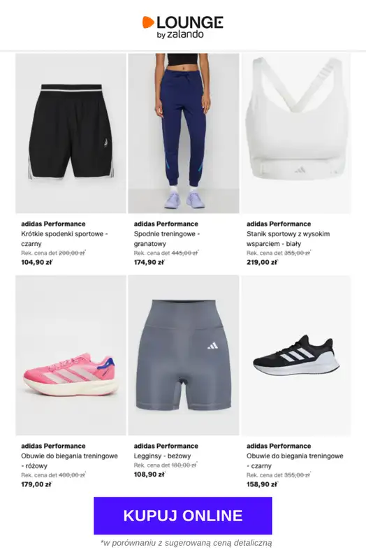 Lounge by Zalando - gazetka promocyjna Do -85%  adidas Performance od czwartku 11.06 do niedzieli 14.06 - strona 6