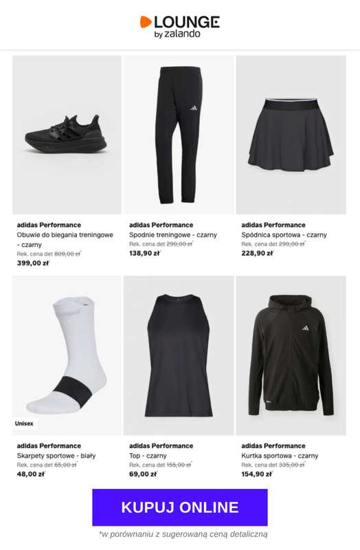 Lounge by Zalando - gazetka promocyjna Do -85%  adidas Performance od czwartku 11.06 do niedzieli 14.06 - strona 2