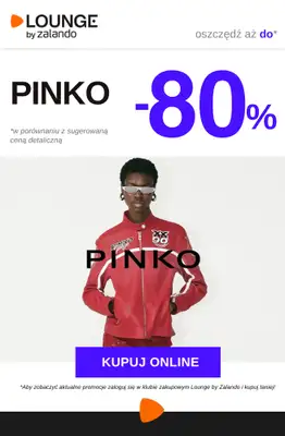 Lounge by Zalando - gazetka promocyjna Do -80% Pinko od czwartku 11.06 do niedzieli 14.06