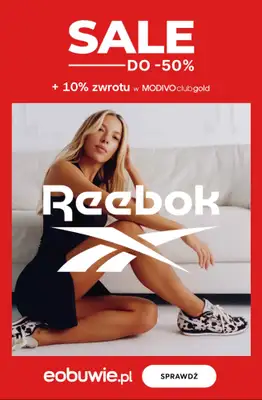 eobuwie.pl - gazetka promocyjna Damskie sneakersy Reebok do -50% od czwartku 11.06 