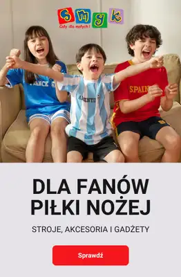 Smyk - gazetka promocyjna Dla fanów PIŁKI NOŻNEJ - stroje, akcesoria i gadżety od czwartku 11.06 do środy 17.06