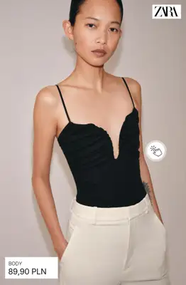 Zara - gazetka promocyjna Body bez rękawów od piątku 12.06  - strona 2