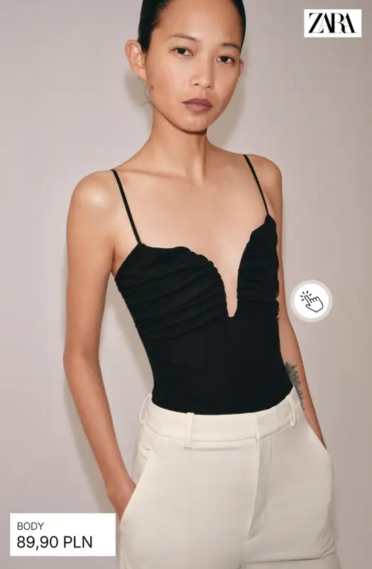 Zara - gazetka promocyjna Body bez rękawów od piątku 12.06  - strona 2