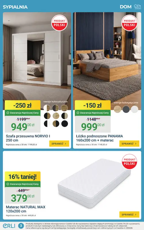 ERLI - gazetka promocyjna Wyposażenie domu w super cenach na ERLI! od piątku 12.06 do niedzieli 14.06 - strona 3
