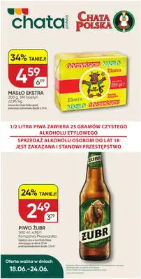 Chata Polska - gazetka promocyjna Plakat promocyjny od czwartku 18.06 do środy 24.06