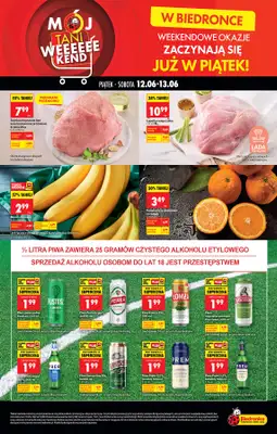 Biedronka - gazetka promocyjna Tani Weekend od piątku 12.06 do soboty 13.06