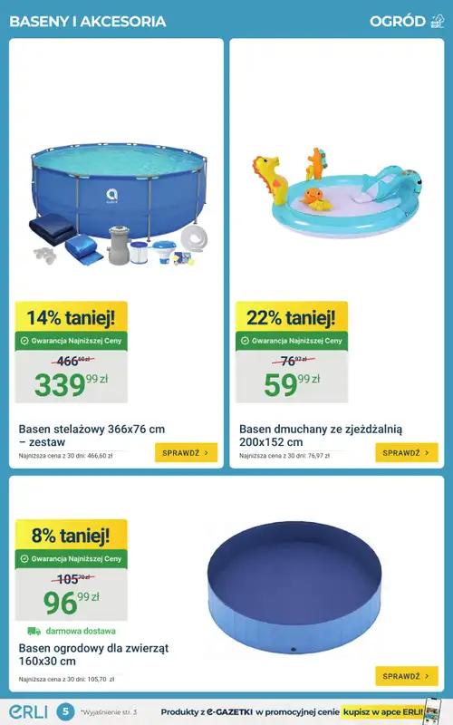 ERLI - gazetka promocyjna Sezon ogrodowych okazji z ERLI! od czwartku 11.06 do niedzieli 14.06 - strona 5