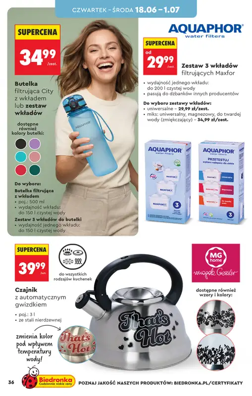 Biedronka - gazetka promocyjna Hity i inspiracje, od 13.06 od soboty 13.06 do środy 01.07 - strona 38