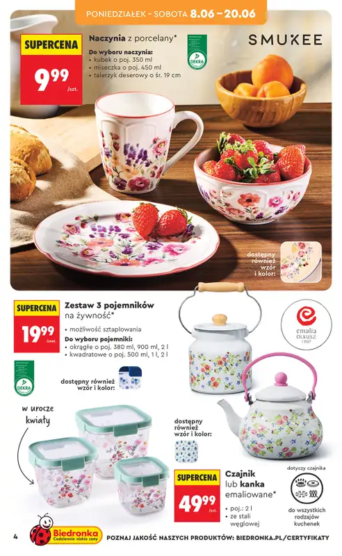 Biedronka - gazetka promocyjna Hity i inspiracje, od 06.06 od soboty 06.06 do środy 24.06 - strona 6