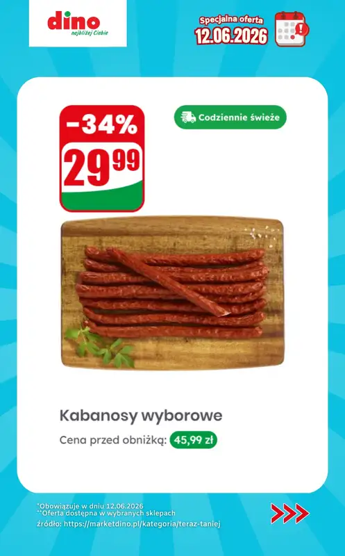 Dino - gazetka promocyjna Specjalna oferta na 12.06.2026 - promocje spoza gazetki od piątku 12.06 do piątku 12.06 - strona 3