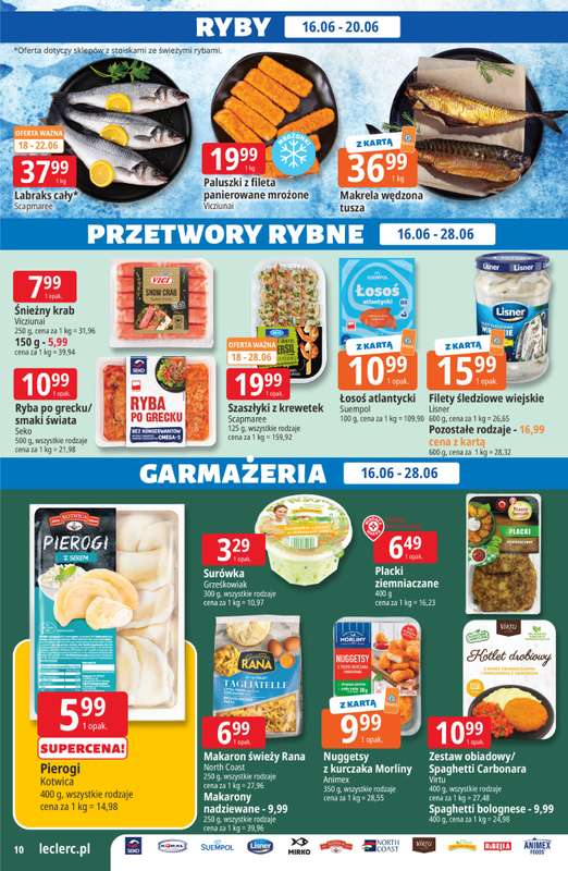 Leclerc - gazetka promocyjna Oferta E.Leclerc | Sezon na przetwory od wtorku 16.06 do niedzieli 28.06 - strona 10