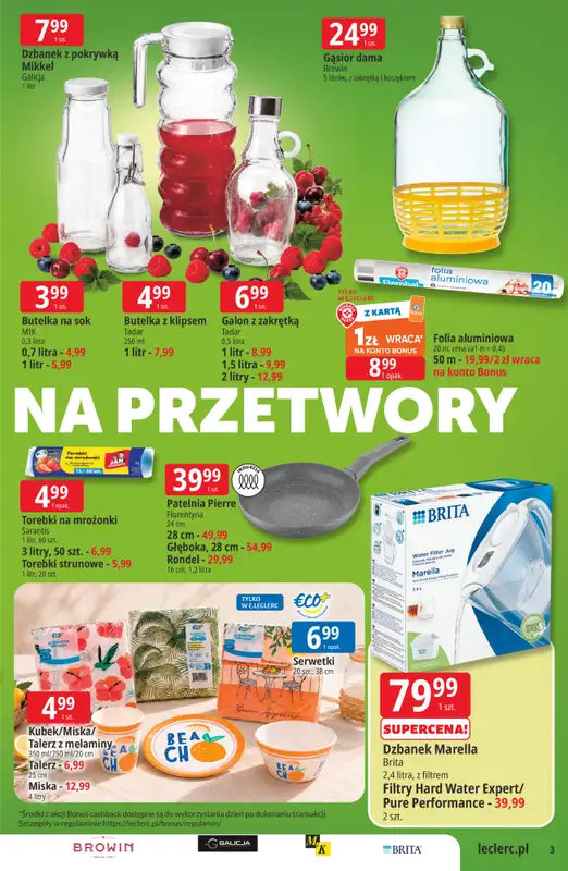 Leclerc - gazetka promocyjna Oferta E.Leclerc | Sezon na przetwory   - strona 3