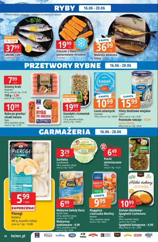 Leclerc - gazetka promocyjna Oferta E.Leclerc | Sezon na przetwory od wtorku 16.06 do niedzieli 28.06 - strona 10