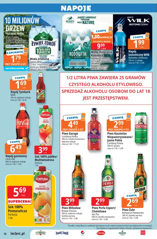 Leclerc - gazetka promocyjna Oferta E.Leclerc | Sezon na przetwory od wtorku 16.06 do niedzieli 28.06 - strona 16