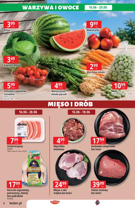 Leclerc - gazetka promocyjna Oferta E.Leclerc | Sezon na przetwory od wtorku 16.06 do niedzieli 28.06 - strona 8