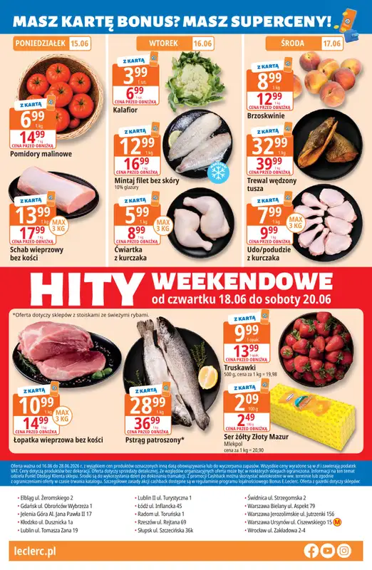 Leclerc - gazetka promocyjna Oferta E.Leclerc | Sezon na przetwory od wtorku 16.06 do niedzieli 28.06 - strona 32