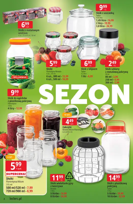 Leclerc - gazetka promocyjna Oferta E.Leclerc | Sezon na przetwory od wtorku 16.06 do niedzieli 28.06 - strona 2