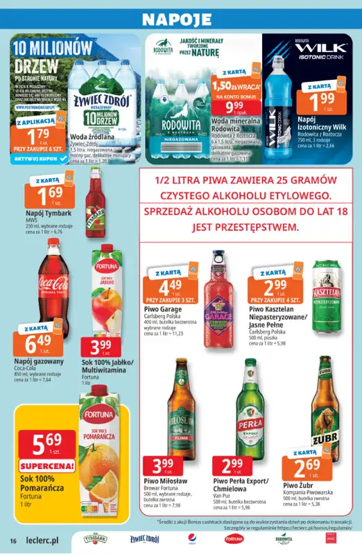 Leclerc - gazetka promocyjna Oferta E.Leclerc | Sezon na przetwory od wtorku 16.06 do niedzieli 28.06 - strona 16