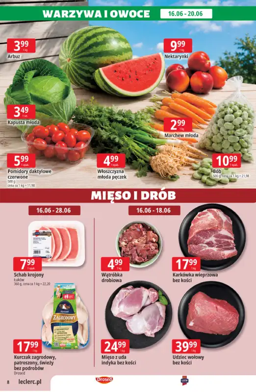 Leclerc - gazetka promocyjna Oferta E.Leclerc | Sezon na przetwory od wtorku 16.06 do niedzieli 28.06 - strona 8