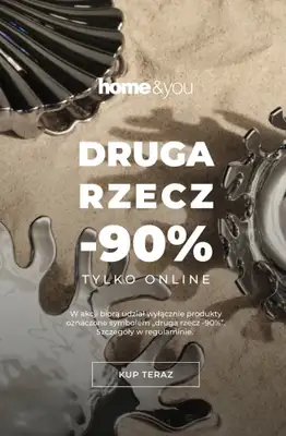 home&you - gazetka promocyjna Druga rzecz -90% od piątku 12.06 do niedzieli 14.06