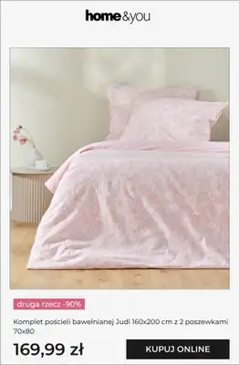 home&you - gazetka promocyjna Pościele na promocji! od soboty 13.06 do niedzieli 14.06 - strona 4