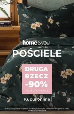home&you - gazetka promocyjna Pościele na promocji! od soboty 13.06 do niedzieli 14.06