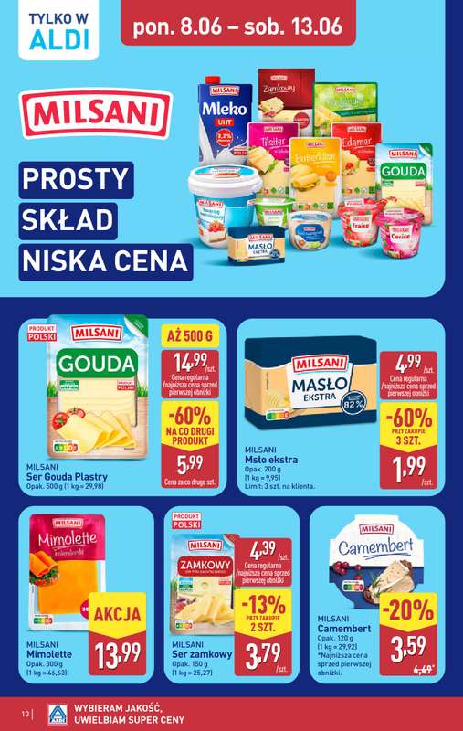 Aldi - gazetka promocyjna Pełny katalog! od poniedziałku 08.06 do soboty 13.06 - strona 10