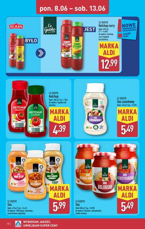 Aldi - gazetka promocyjna Pełny katalog! od poniedziałku 08.06 do soboty 13.06 - strona 12