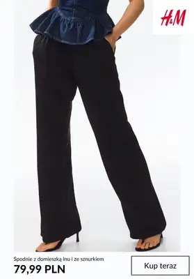 H&M - gazetka promocyjna Spodnie lniane od soboty 13.06  - strona 9