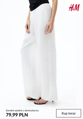 H&M - gazetka promocyjna Spodnie lniane od soboty 13.06  - strona 5