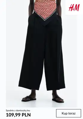 H&M - gazetka promocyjna Spodnie lniane od soboty 13.06  - strona 8