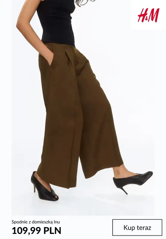 H&M - gazetka promocyjna Spodnie lniane od soboty 13.06  - strona 3