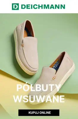 Deichmann - gazetka promocyjna Półbuty wsuwane męskie od soboty 13.06 