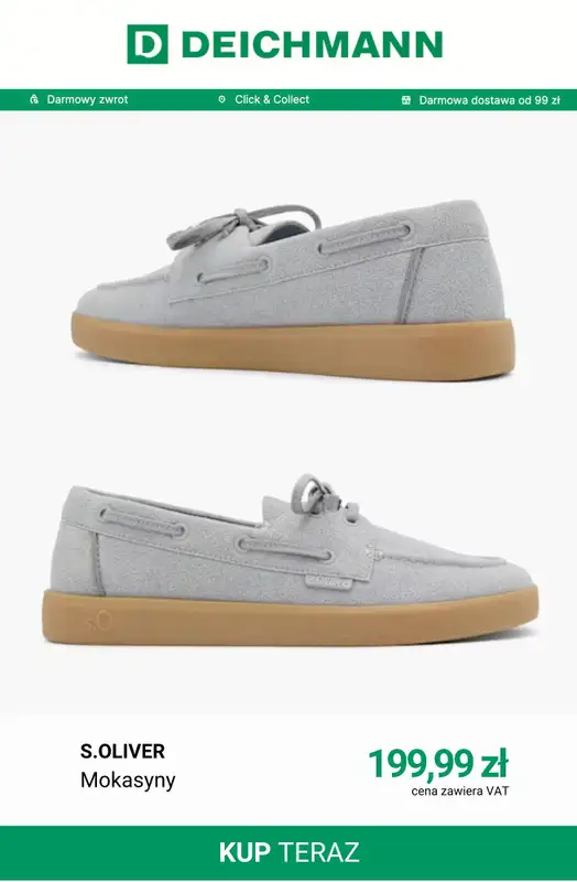 Deichmann - gazetka promocyjna Mokasyny damskie od piątku 12.06  - strona 5