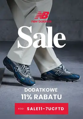 New Balance - gazetka promocyjna Extra rabat z kodem! od piątku 12.06 do niedzieli 14.06