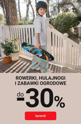 Smyk - gazetka promocyjna Do -30% rowerki, hulajnogi i zabawki ogrodowe od piątku 12.06 do wtorku 07.07