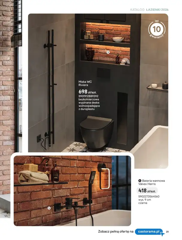 Castorama - gazetka promocyjna Katalog Łazienki | Stylowe projekty od piątku 12.06 do wtorku 30.06 - strona 11