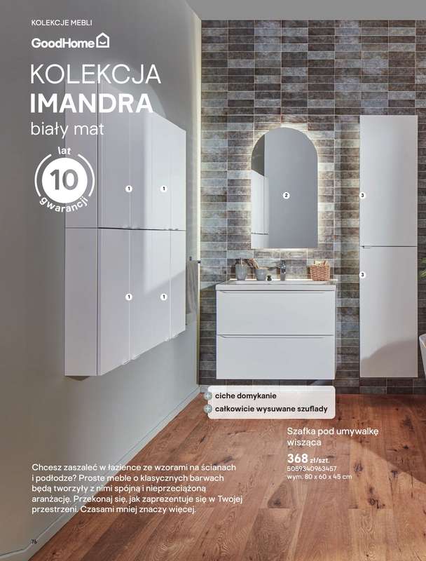 Castorama - gazetka promocyjna Katalog Łazienki | Kolekcje mebli od piątku 12.06 do wtorku 30.06 - strona 18