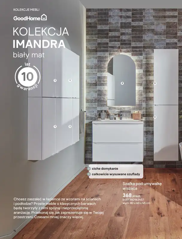 Castorama - gazetka promocyjna Katalog Łazienki | Kolekcje mebli od piątku 12.06 do wtorku 30.06 - strona 18