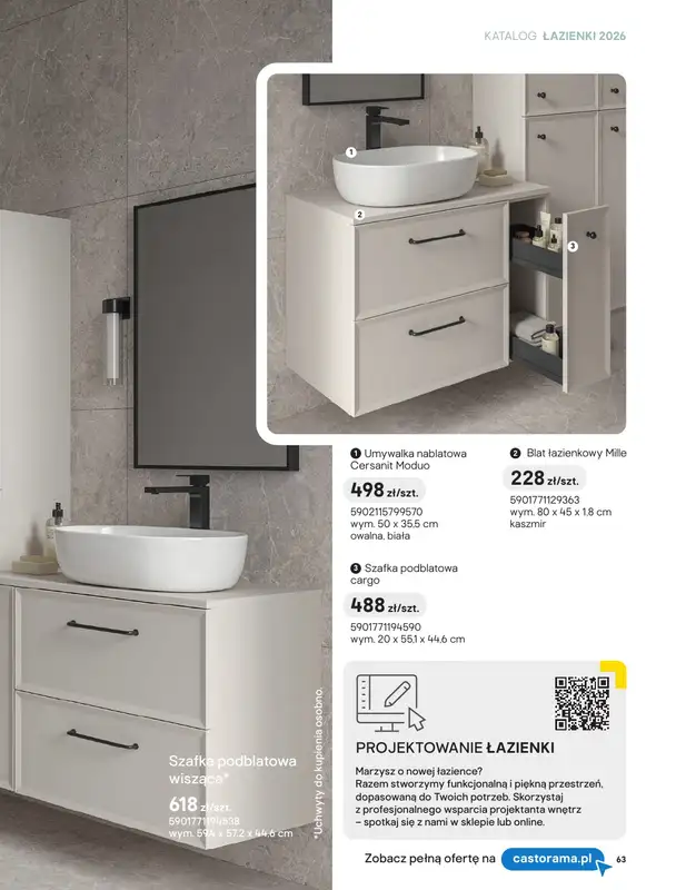 Castorama - gazetka promocyjna Katalog Łazienki | Kolekcje mebli od piątku 12.06 do wtorku 30.06 - strona 5