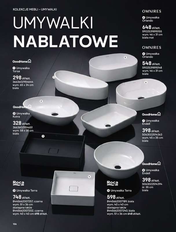 Castorama - gazetka promocyjna Katalog Łazienki | Kolekcje mebli od piątku 12.06 do wtorku 30.06 - strona 48