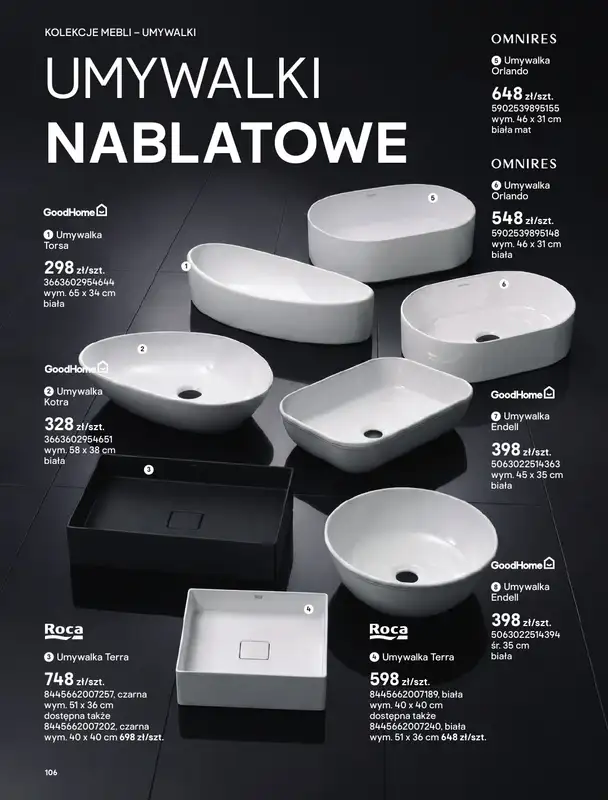 Castorama - gazetka promocyjna Katalog Łazienki | Kolekcje mebli od piątku 12.06 do wtorku 30.06 - strona 48