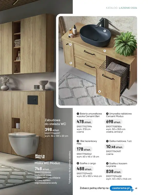Castorama - gazetka promocyjna Katalog Łazienki | Kolekcje mebli od piątku 12.06 do wtorku 30.06 - strona 3