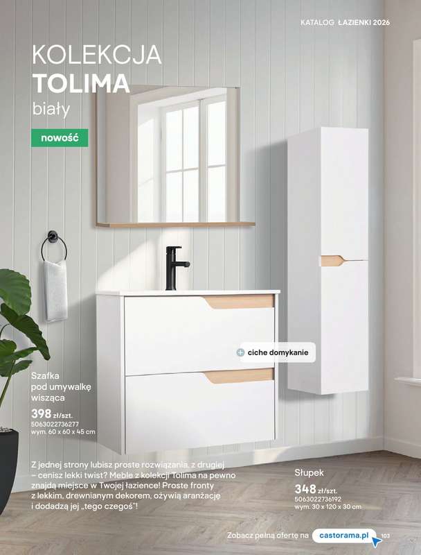 Castorama - gazetka promocyjna Katalog Łazienki | Kolekcje mebli od piątku 12.06 do wtorku 30.06 - strona 45