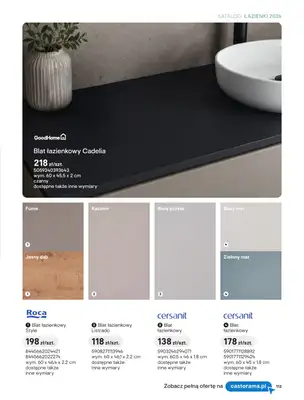 Castorama - gazetka promocyjna Katalog Łazienki | Kolekcje mebli od piątku 12.06 do wtorku 30.06 - strona 55