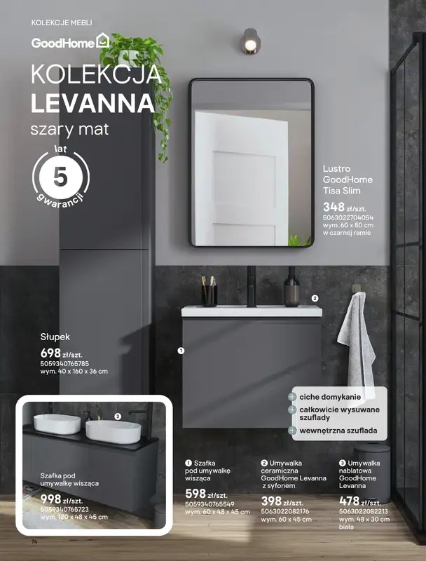 Castorama - gazetka promocyjna Katalog Łazienki | Kolekcje mebli od piątku 12.06 do wtorku 30.06 - strona 16