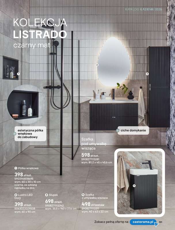 Castorama - gazetka promocyjna Katalog Łazienki | Kolekcje mebli od piątku 12.06 do wtorku 30.06 - strona 43